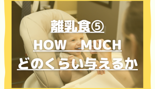 ⑤HOWMUCHどのくらい与えるか